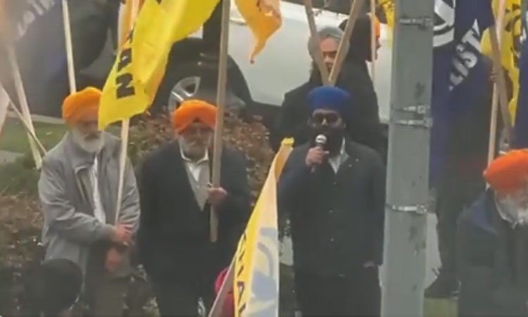 அமெரிக்காவில் இந்திய தூதரகம் முன் காலிஸ்தானியர்கள் போராட்டம்: தூதருக்கு மிரட்டல்