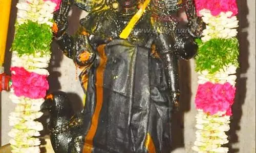 சிறப்பு அலங்காரத்தில் சனீஸ்வர பகவான்