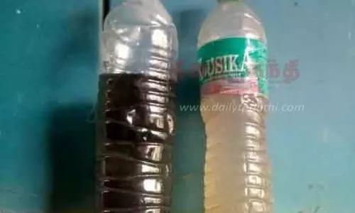 குடிநீர் குழாயில் கழிவுநீர் வந்தது