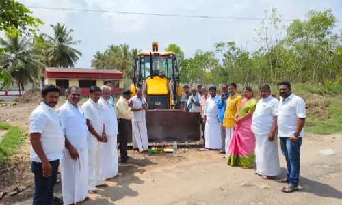 மாரண்டஅள்ளி பேரூராட்சியில் குப்பைகளை உரமாக்கும் திட்டத்துக்கு பூமிபூஜை