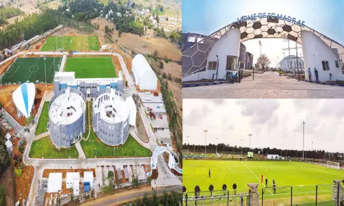 மாமல்லபுரத்தில் உருவாக்கப்பட்டிருக்கும் கால்பந்து உலகம்..!