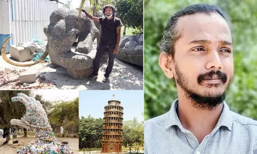 சிற்பக் கலையில் அசத்தும் இளைஞர்...! சிற்பக் கலையில் அசத்தும் இளைஞர்...!