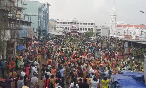 புனித ஆரோக்கியமாதா பேராலயத்தில் குருத்தோலை ஞாயிறு சிறப்பு திருப்பலி