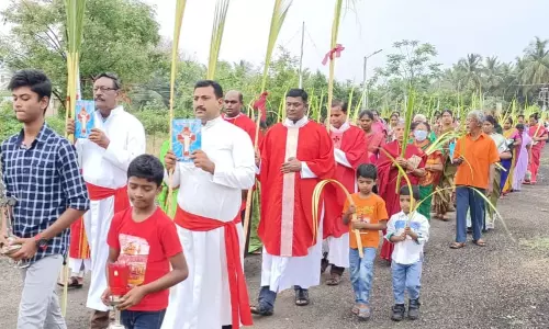 குருத்தோலை ஞாயிறையொட்டி தேவாலயங்களில் சிறப்பு பிரார்த்தனை-பவனியில் திரளான கிறிஸ்தவர்கள் பங்கேற்பு