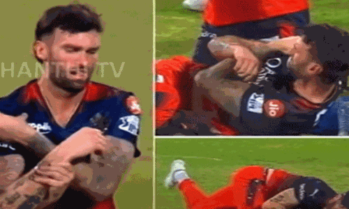 ஐபிஎல் டி20 தொடரில் தோள்பட்டையில் காயம் அடைந்த பெங்களூரு வீரர்... தொடரில் இருந்து விலகும் சூழலா?.. ஐபிஎல் டி20 தொடரில் தோள்பட்டையில் காயம் அடைந்த பெங்களூரு வீரர்... தொடரில் இருந்து விலகும் சூழலா?..