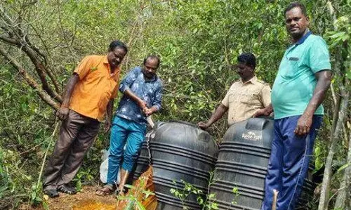 3500 லிட்டர் சாராய ஊறல் அழிப்பு