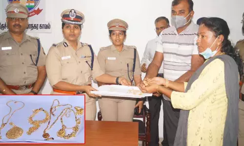 ராணுவவீரரின் மனைவியிடம் திருடப்பட்ட 24 பவுன் நகைகள் மீட்பு