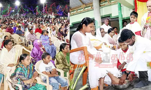 கிறிஸ்தவ தேவாலயங்களில் பாதம் கழுவும் நிகழ்ச்சி கிறிஸ்தவ தேவாலயங்களில் பாதம் கழுவும் நிகழ்ச்சி