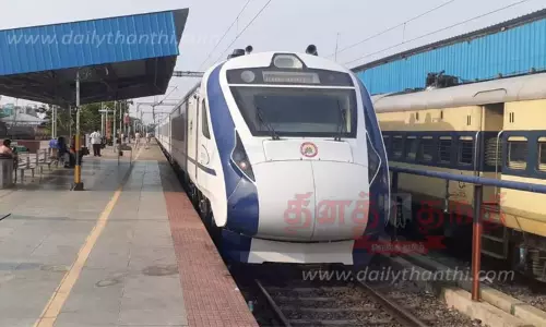 சென்னை - கோவை வந்தே பாரத் ரெயில் முன்பதிவு தொடக்கம்..! சென்னை - கோவை வந்தே பாரத் ரெயில் முன்பதிவு தொடக்கம்..!