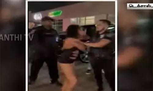 அரைகுறை ஆடையுடன் குடுமிப்பிடி சண்டை.. பெண்ணை தூக்கி வீசிய பவுன்சர் அரைகுறை ஆடையுடன் குடுமிப்பிடி சண்டை.. பெண்ணை தூக்கி வீசிய பவுன்சர்