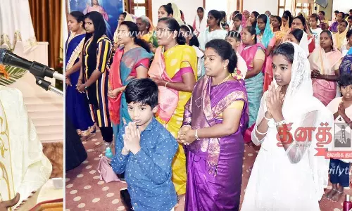 ஈஸ்டர் பண்டிகையையொட்டி தேவாலயங்களில் சிறப்பு பிரார்த்தனை