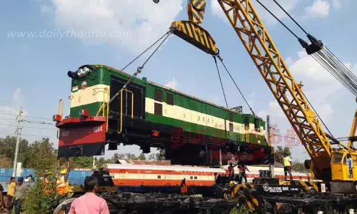 பழுது நீக்கிய மலைரெயில் டீசல் என்ஜின் வந்தது