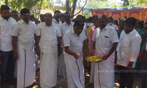 குடிநீர் திட்ட பணிகளுக்கு அடிக்கல் நாட்டு விழா