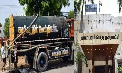 தாம்பரம் அருகே பொது இடத்தில் கழிவுநீரை திறந்துவிட்ட கழிவுநீர் லாரி பறிமுதல்