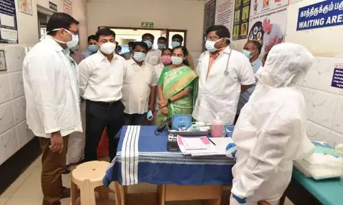 பொள்ளாச்சி அரசு ஆஸ்பத்திரியில் கொரோனா தடுப்பு ஒத்திகை