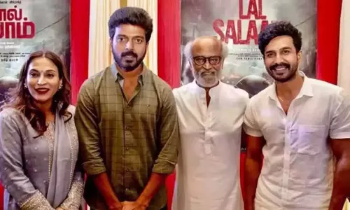 லால் சலாம் படப்பிடிப்பு நிறைவு: கேக் வெட்டி கொண்டாடிய படக்குழு