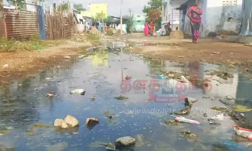 தேங்கி நிற்கும் கழிவுநீரால் சுகாதார சீர்கேடு