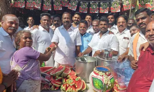 தியாகதுருகத்தில் நீர்,மோர் பந்தல்