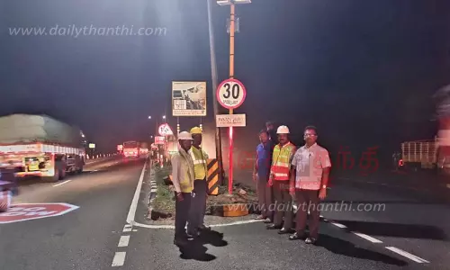 16 இடங்களில் சோலார் வேகவரம்பு மின்விளக்குகள்