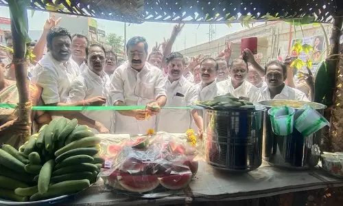 அ.தி.மு.க. சார்பில் தண்ணீர் பந்தல் திறப்பு