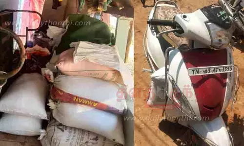 1,000 கிலோ ரேஷன் அரிசியை வீட்டில் பதுக்கிய 4 பேர் கைது