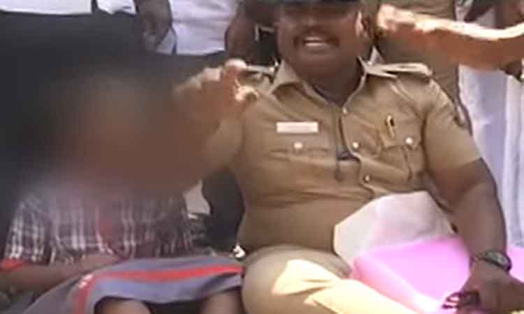 தலைமைச் செயலகம் அருகே மகளுடன் காவலர் போராட்டம் - தவறான சிகிச்சை குறித்து மருத்துவ விசாரணை நடத்த பரிந்துரை