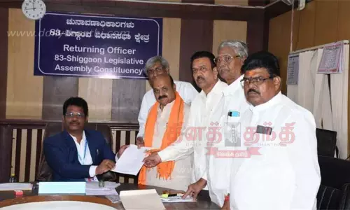 சிக்காவி தொகுதியில் பசவராஜ் பொம்மை வேட்புமனு தாக்கல்