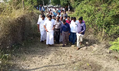 போதமலை, கெடமலைக்கு தார்சாலை அமைக்க திட்ட மதிப்பீடு சரிபார்க்கும் பணி-ராஜேஷ்குமார் எம்.பி. தொடங்கி வைத்தார்