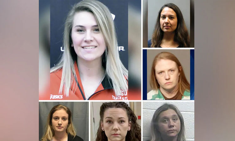 அமெரிக்காவில் பள்ளி வளாகத்திலேயே மாணவர்களுடன் உல்லாசம்:  6 பெண் ஆசிரியர்கள் கைது