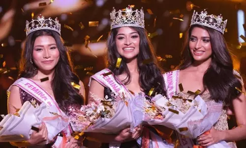 மிஸ் இந்தியா அழகியாக கிரீடம் சூடிய நந்தினி குப்தா