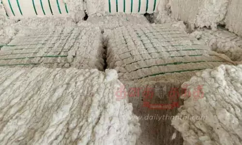 கழிவு பஞ்சுக்கு பேக்கிங் கட்டணம் வசூல் கழிவு பஞ்சுக்கு பேக்கிங் கட்டணம் வசூல்