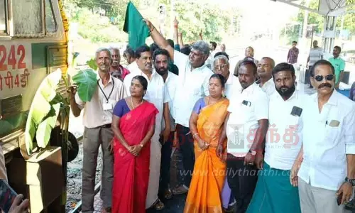 செங்கோட்டை - தாம்பரம் வாராந்திர எக்ஸ்பிரஸ் ரெயில் இயக்கம் செங்கோட்டை - தாம்பரம் வாராந்திர எக்ஸ்பிரஸ் ரெயில் இயக்கம்