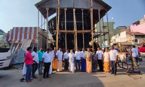 திருச்செங்கோட்டில் அர்த்தநாரீஸ்வரர் கோவில் தேர்த்திருவிழா ஆலோசனை கூட்டம்