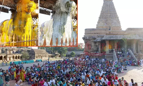 பெரிய கோவிலில் பிரதோஷ வழிபாடு