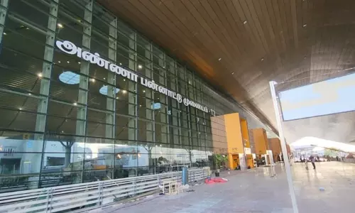 சென்னை விமான நிலைய புதிய ஒருங்கிணைந்த முனையத்தில் 25-ந் தேதி முதல் சோதனை ஓட்டம் சென்னை விமான நிலைய புதிய ஒருங்கிணைந்த முனையத்தில் 25-ந் தேதி முதல் சோதனை ஓட்டம்