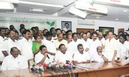 திமுகவை எதிர்க்கும் திராணி உள்ள ஒரே கட்சி அதிமுக மட்டுமே -  பொதுச்செயலாளர் எடப்பாடி பழனிசாமி பேட்டி