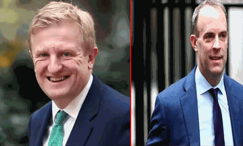 டொமினிக் ராப் ராஜினாமா... இங்கிலாந்தின் புதிய துணைப்பிரதமராக ஆலிவர் டவுடன் நியமனம் டொமினிக் ராப் ராஜினாமா... இங்கிலாந்தின் புதிய துணைப்பிரதமராக ஆலிவர் டவுடன் நியமனம்