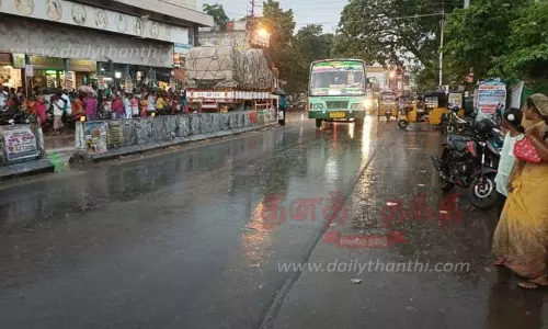 இடி-மின்னலுடன் பலத்த மழை; பொதுமக்கள் மகிழ்ச்சி