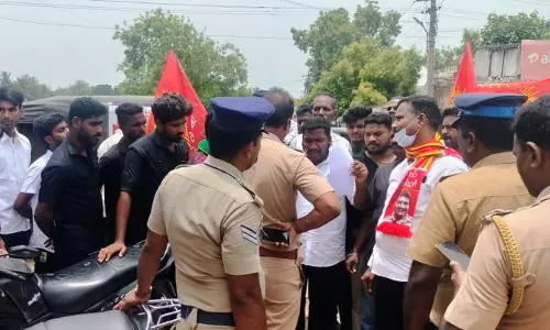 புதிதாக திறந்த டாஸ்மாக் கடையை நாம் தமிழர் கட்சியினர் முற்றுகையிட முயற்சி