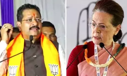 சோனியா காந்தியை விஷம் நிறைந்த பெண் என விமர்சித்த பாஜக எம்.எல்.ஏ. சோனியா காந்தியை விஷம் நிறைந்த பெண் என விமர்சித்த பாஜக எம்.எல்.ஏ.