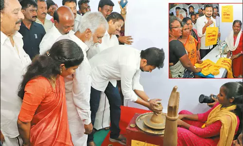 சென்னை தீவுத்திடலில் கைத்தறி, கைவினை பொருட்கள் திருவிழா