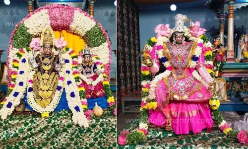 சிறப்பு அலங்காரத்தில் சுவாமி-அம்பாள் சிறப்பு அலங்காரத்தில் சுவாமி-அம்பாள்