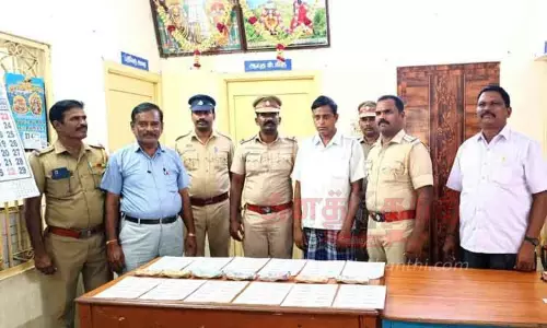 லாட்டரி சீட்டு விற்றவர் கைது