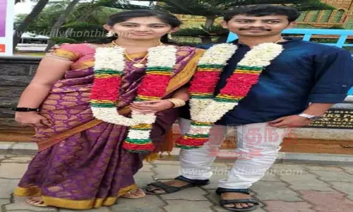 போலீஸ் நிலையத்தில் காதல் ஜோடி தஞ்சம்