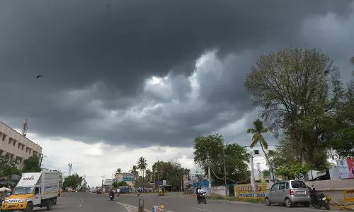 திண்டுக்கல்லை சூழ்ந்த கருமேகங்கள்