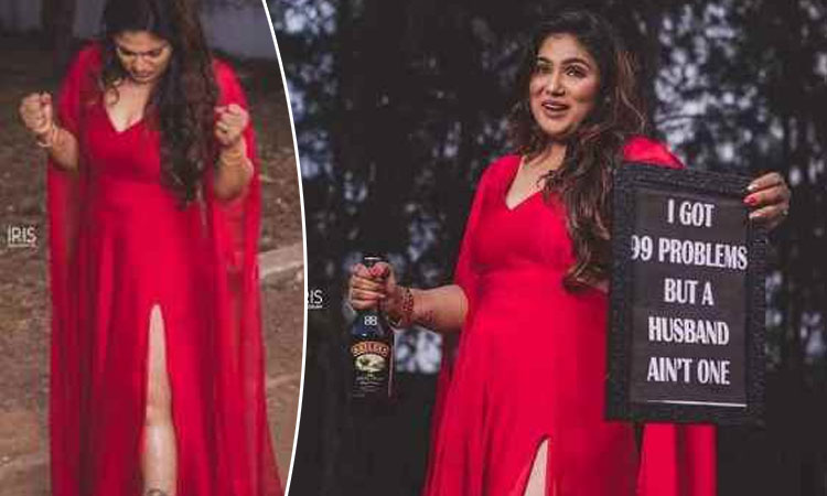 கையில் சரக்கு பாட்டிலுடன் விவாகரத்தை கொண்டாடிய பிரபல நடிகை