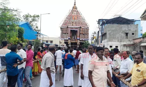 அமிர்தகடேஸ்வரர் கோவிலில் சித்திரை திருவிழா தேரோட்டம்