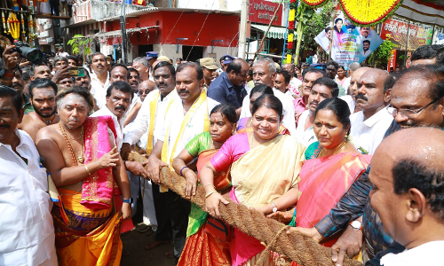 தூத்துக்குடி சங்கரராமேசுவரர் கோவில்சித்திரை திருவிழா தேரோட்டம்
