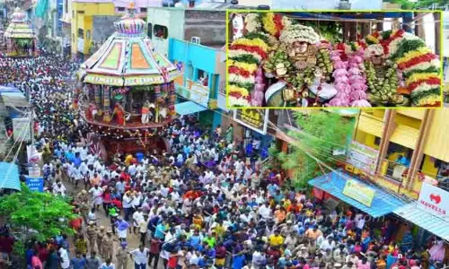 ஆனந்தவல்லியம்மன்-சோமநாதர் கோவில் சித்திரை திருவிழா தேரோட்டம்