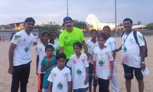 கராத்தே பெல்ட் டெஸ்டில் காவேரிப்பாக்கம் பயிற்சி பள்ளி சாதனை